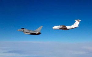 ब्रिटेन और जर्मनी के फाइटर जेट ने रूसी विमान को खदेड़ा