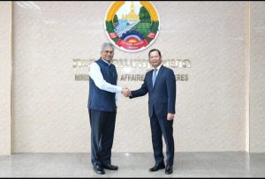 भारत-लाओस विदेश कार्यालय परामर्श की तीसरी बैठक का आयोजन