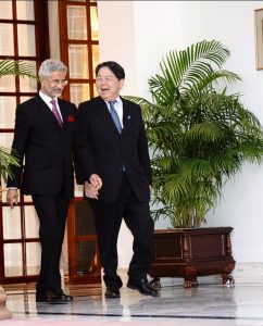 सहयोग बढ़ाने को लेकर भारत और जापान के विदेश मंत्रियों ने की मुलाकात