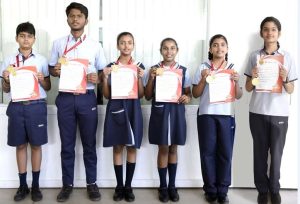 राष्ट्रीय हिन्दी ओलम्पियाड में सीएमएस छात्रों ने जीते 6 गोल्ड मेडल