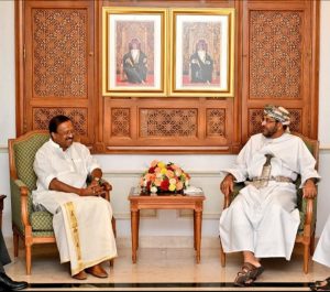 ओमान के अर्थव्यवस्था मंत्री से मिले मुरलीधरन, मस्कट में भारतीय समुदाय को किया संबोधित