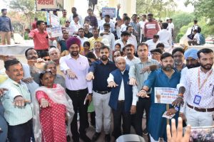 Journalists took out a massive voter awareness rally in Lucknow