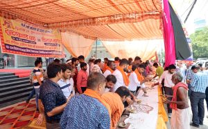 Sundar Kand and huge feast organized at State Drinking Water and Sanitation Mission Office
