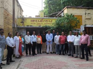 Journalists associated with LJA planted trees in Shaheed Park complex