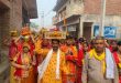 कुदरकोट के प्राचीन अलोपा देवी मंदिर पर कलश यात्रा के साथ ही श्रीमदभागवत कथा का हुआ शुभारंभ