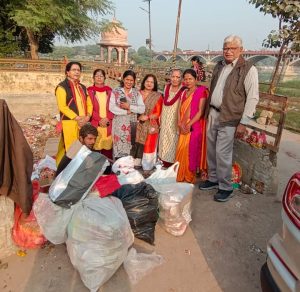 मानवाधिकार जनसेवा परिषद द्वारा एकत्रित पूजित मूर्तियों का सम्मानजनक विसर्जन