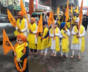 गुरु गोविंद सिंह के प्रकाश पर्व पर निकाला नगर कीर्तन