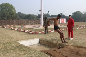 अग्निवीर भर्ती रैली लखनऊ के एएमसी स्टेडियम में शुरू