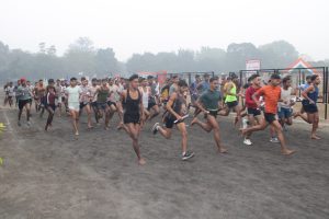 लखनऊ के एएमसी स्टेडियम में आयोजित अग्निवीर भर्ती रैली में कन्नौज और हमीरपुर जिले के अभ्यर्थी शामिल हुए